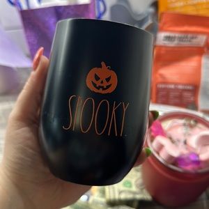 Rae Dunn metal Halloween Spooky Wine Tumbler